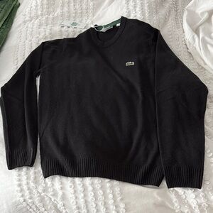 Lacoste Men's Classic Black Crewneck Sweater